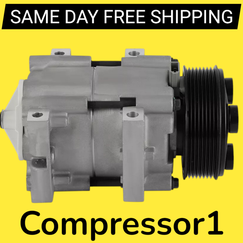 AC Compressor For Ford E-350 VAN Club Wagon 7.3L Diesel 1998 1999 2000