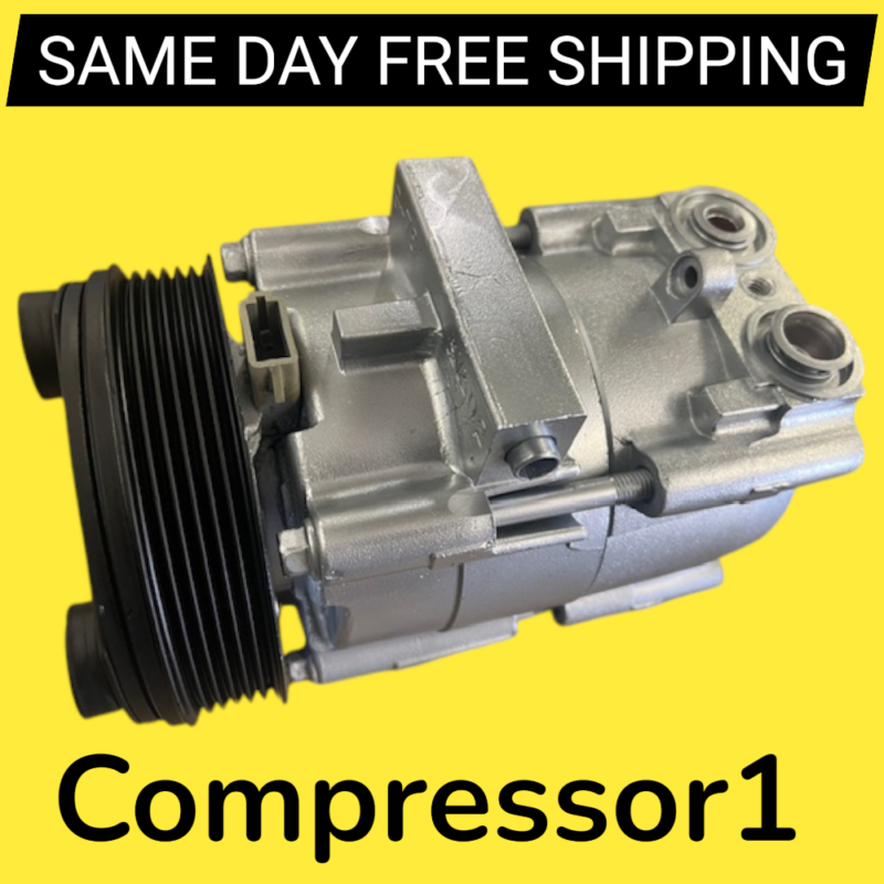 AC Compressor for 1997-2006 for Ford F-150 4.2L 4.6L 5.4L With 6 Groove pulley