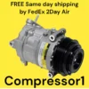 AC Compressor Fits Jeep Cherokee 3.2L 2014 2015 2016 2017 2018