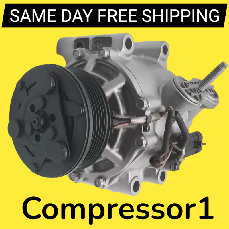 AC Compressor For Chevy Trailblazer 4.2L 2002 2003 2004 2005 2006 W/O Rear AC