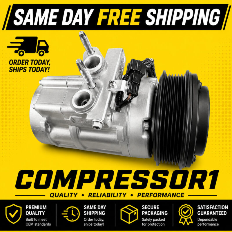 AC Compressor Ford Explorer Mercury Mountaineer 4.0L With Rear AC 2006-2010