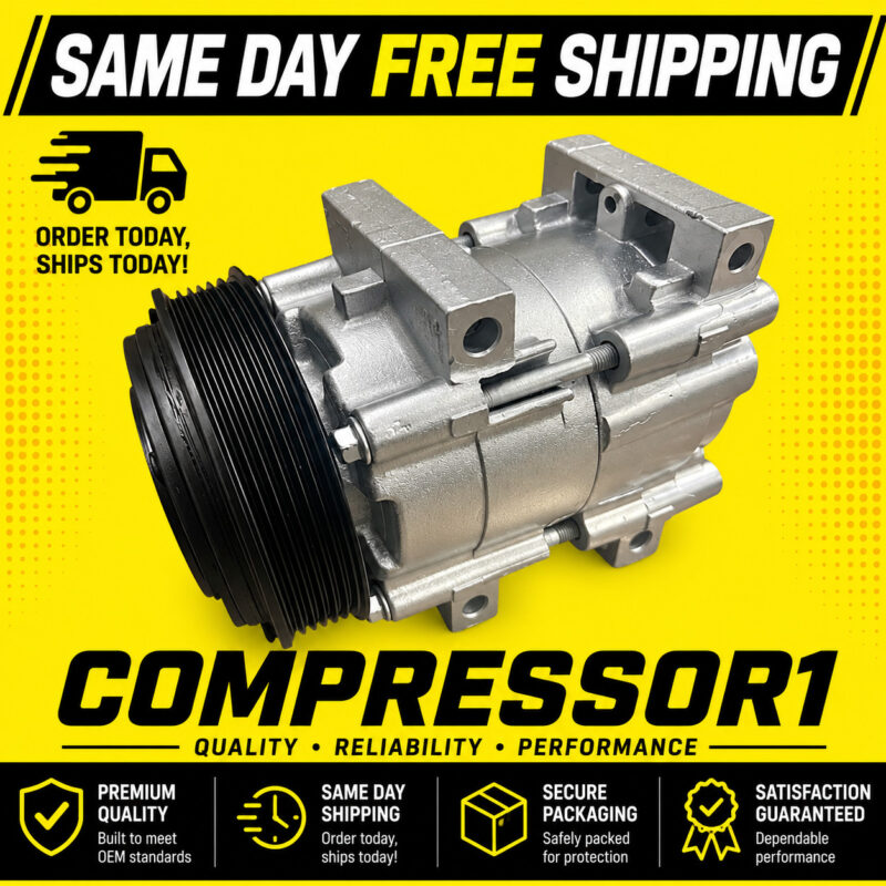 AC Compressor For 1990-2001 Ford Ranger 2.3L 2.5L Mazda B2300 B2500 1994-2001