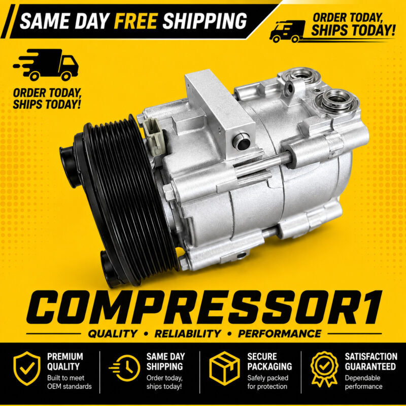 AC Compressor For Ford 1998 1999 2000 2001 2003 2004 2005 2006 2007 F250 F350 SD