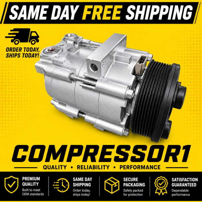 AC Compressor Fits 1998 1999 2000 2001 2002 Ford Expedition Lincoln Navigator