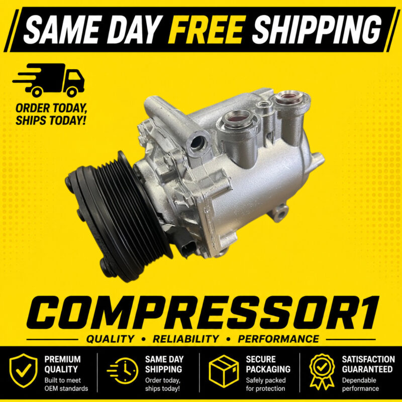 AC Compressor Fits 2002 2003 2004 2005 Ford Explorer V6 4.0L ONLY