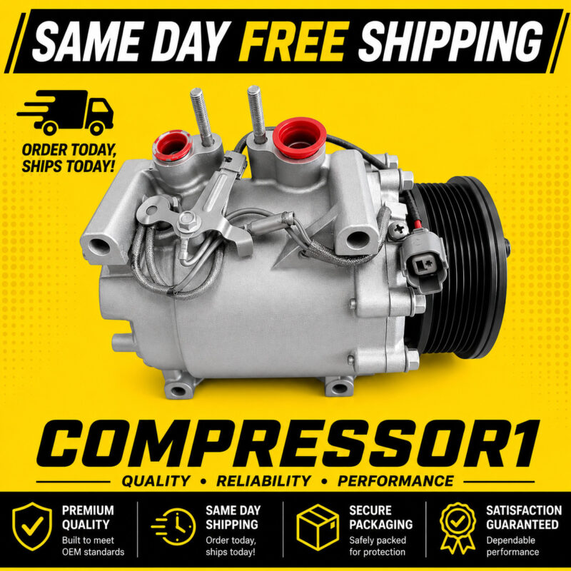 AC Compressor Fits Honda Civic 2.0L 2002 2003 2004 2005 SI, Acura RSX 2002-2006