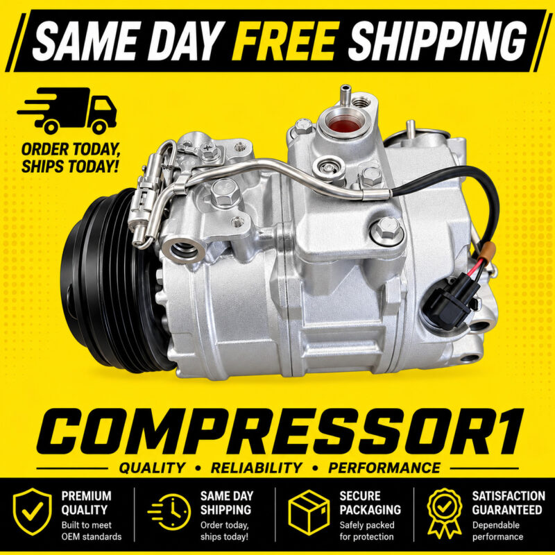 AC Compressor Fits BMW 2012-2016 550i 2012-2015 550i GT 2012-2016 650i
